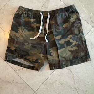 J. Crew Olive Camouflage Flex Shorts